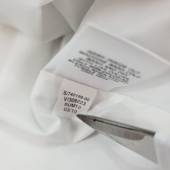 Vintage Y2K Banana Republic Pleated Striped Skirt in Blue/White Size Large - Picture 7 of 8